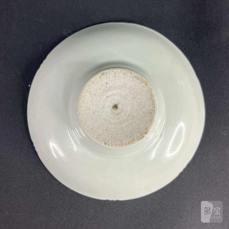 当代 粉彩孔雀花卉纹三才盖碗 - 图6